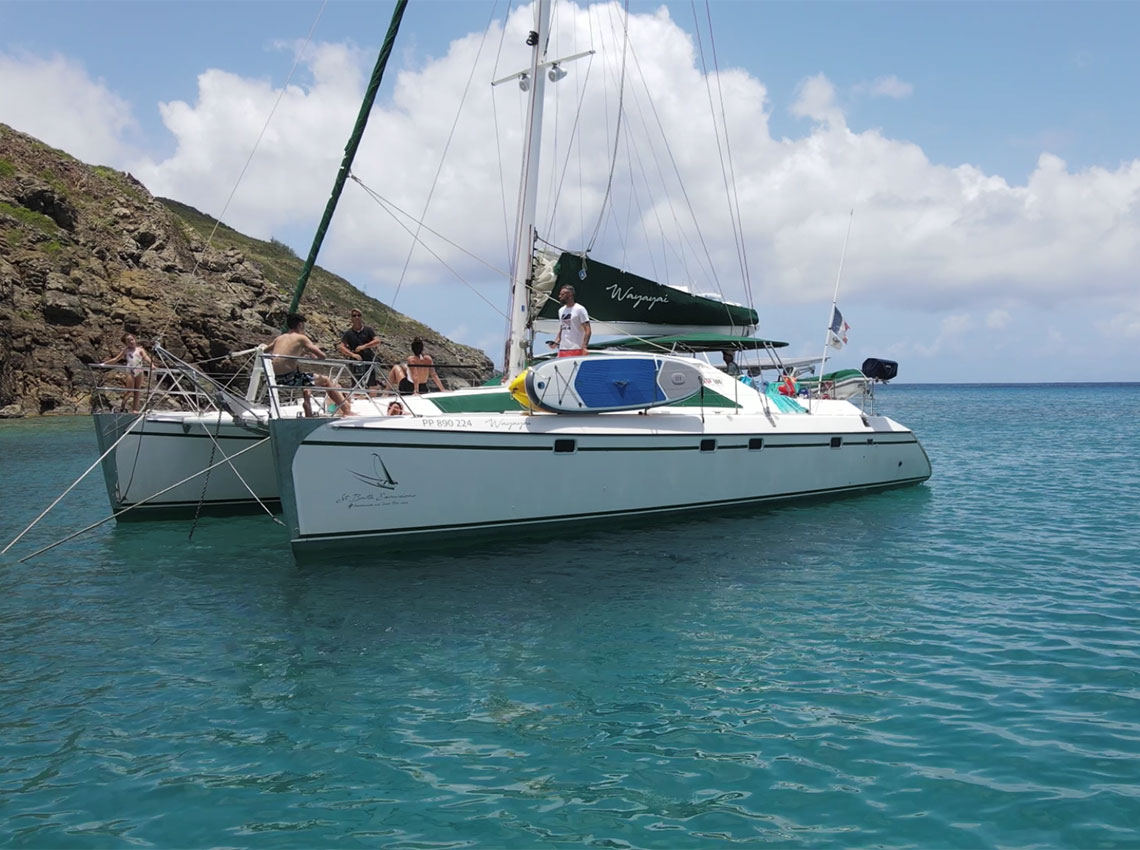 Book on the catamaran wayayai st barth